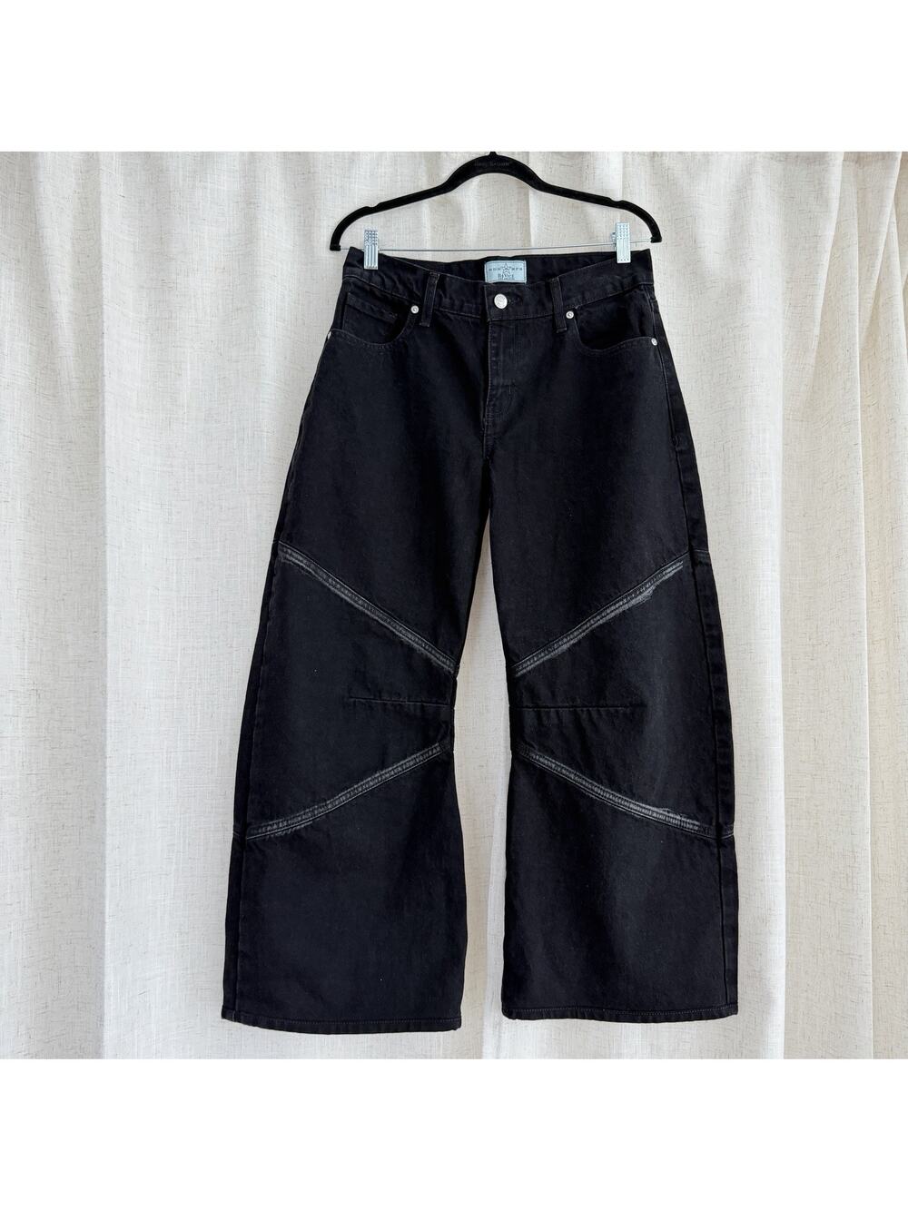 REVICE Black Wide Leg Flare Jeans